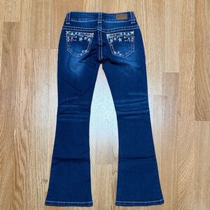 Girls star embroidered jeans